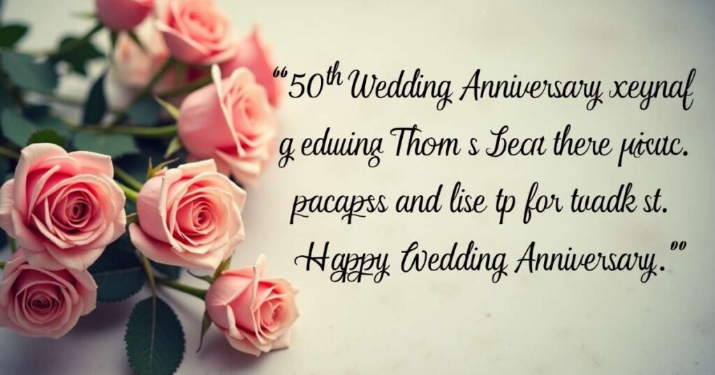50th Wedding Anniversary Wishes for Friends