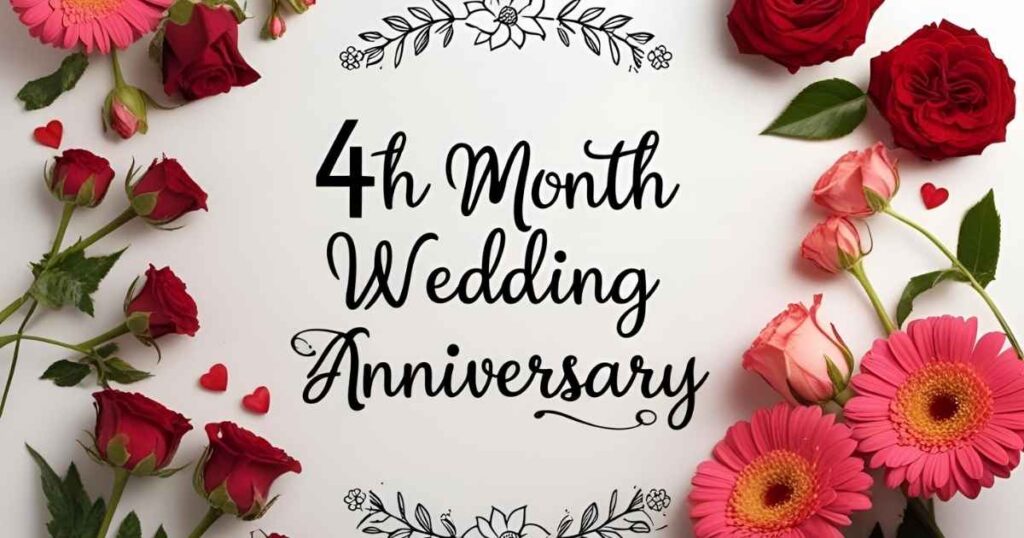 4th Month wedding anniversary wishes