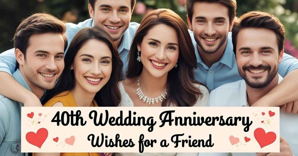 40th Wedding Anniversary Wishes for a Friend