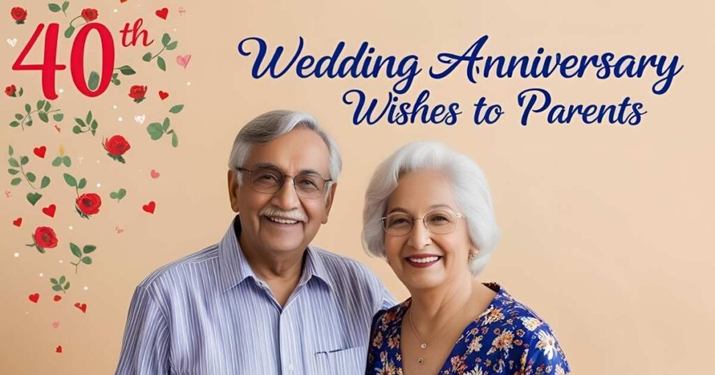 40th Wedding Anniversary Wishes to Parents