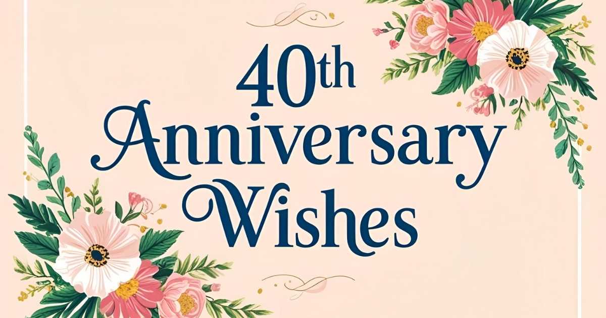 40th anniversary wishes