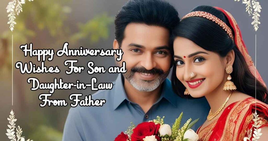 Anniversary Wishes for Son and Daughter-in-Law from Father