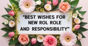 Best Wishes for New Role and Responsibility