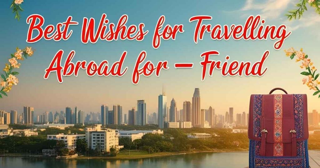 Best Wishes for Travelling Abroad for Friend