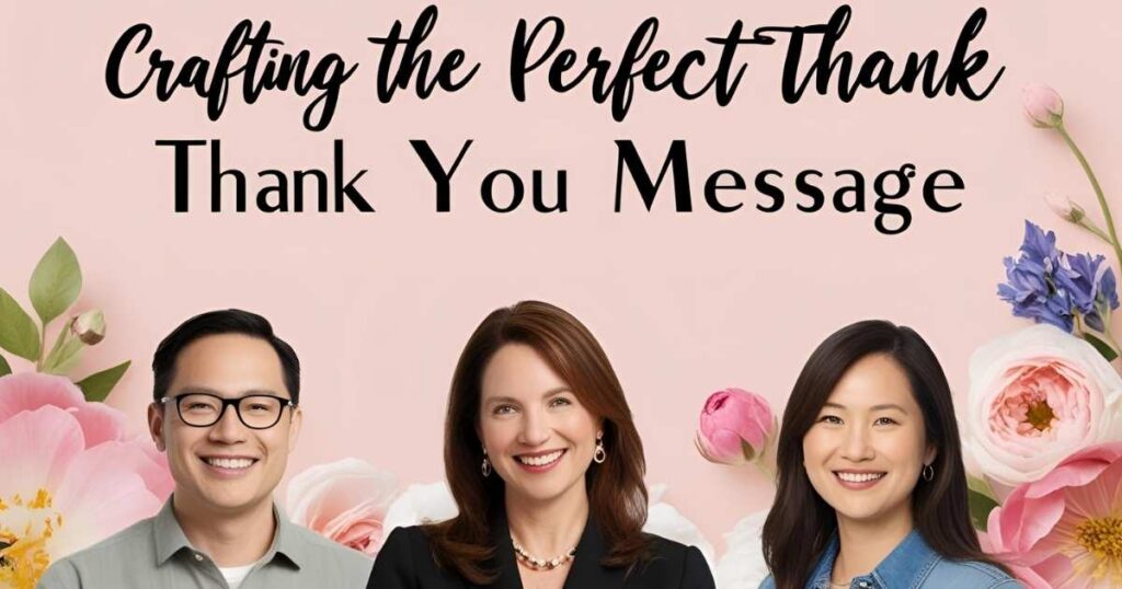Crafting the Perfect Thank You Message