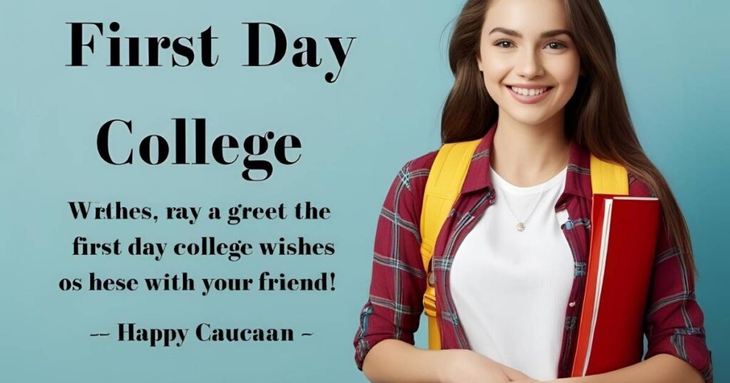 First Day College Wishes For Friend
