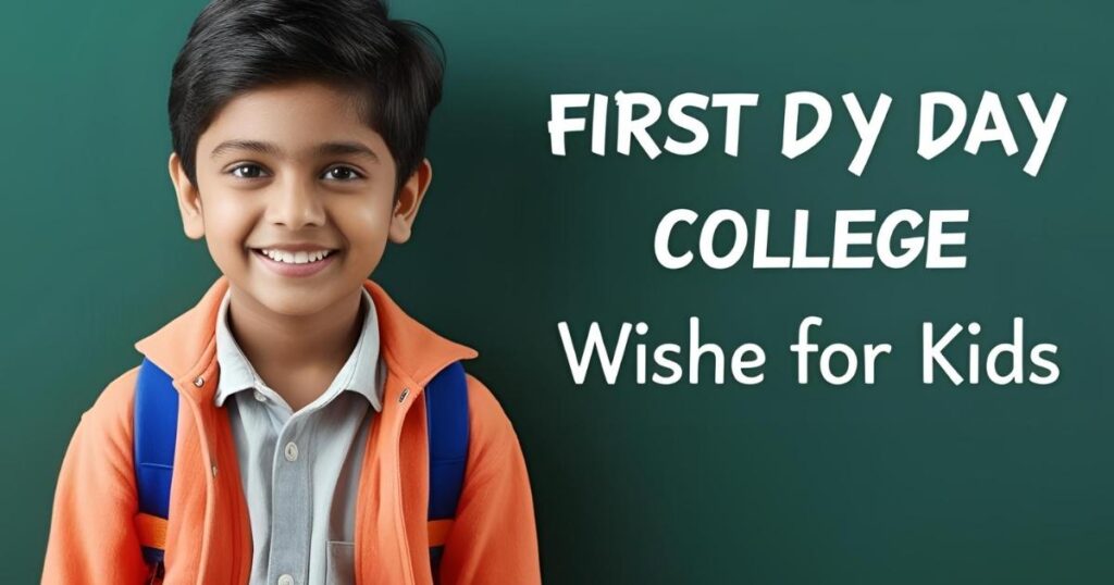 First Day College Wishes For Kids