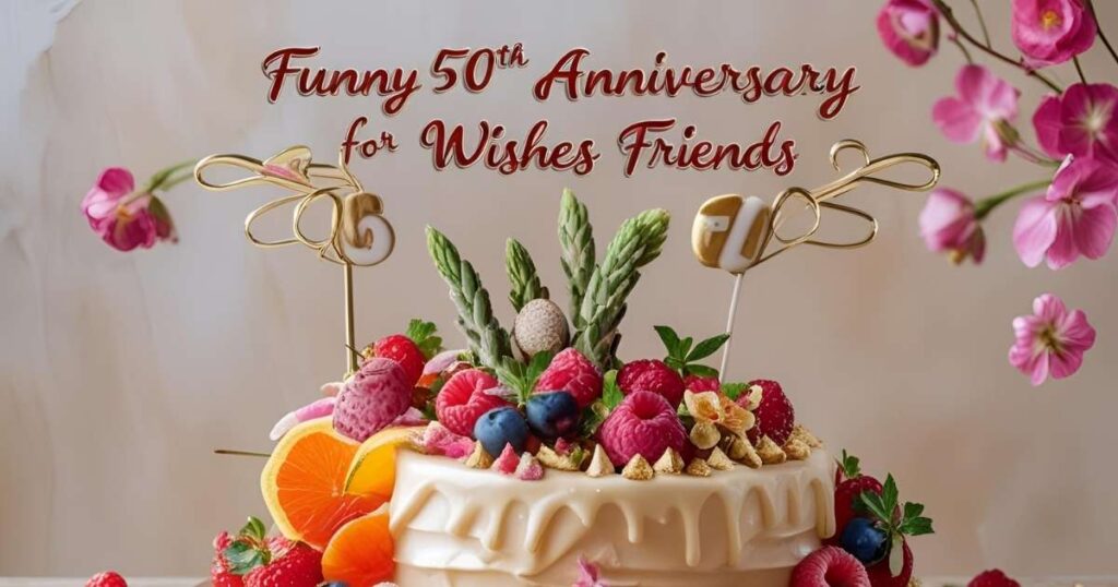 Funny 50th Anniversary Wishes for Friends