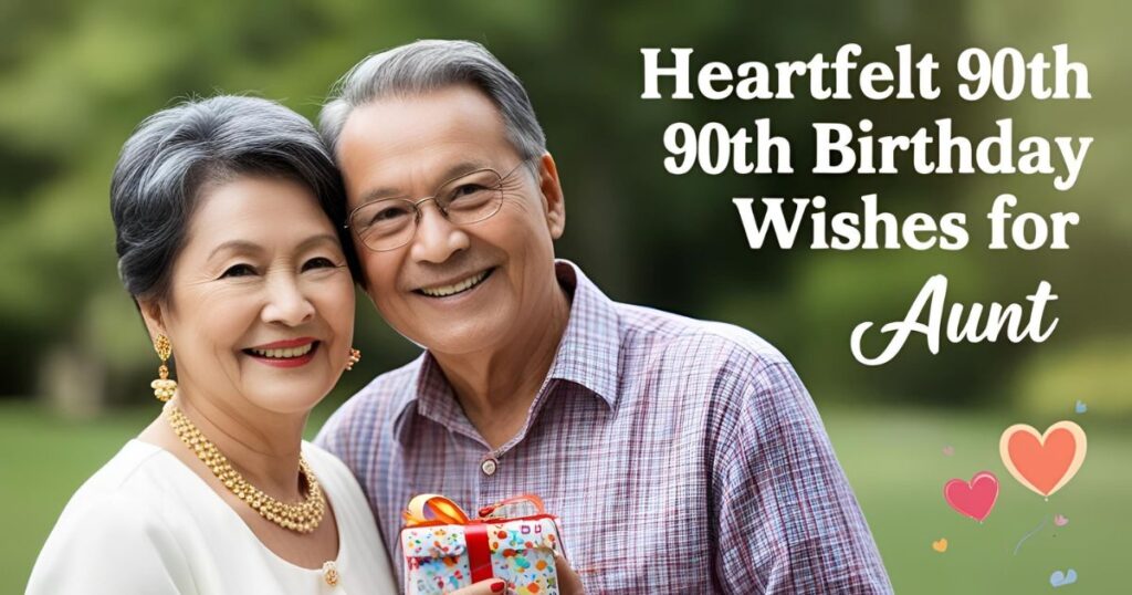 Heartfelt 90th Birthday Wishes for Aunt