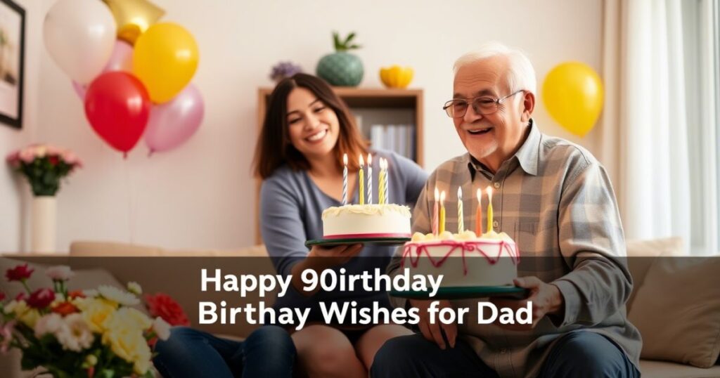 Heartfelt 90th Birthday Wishes for Dad