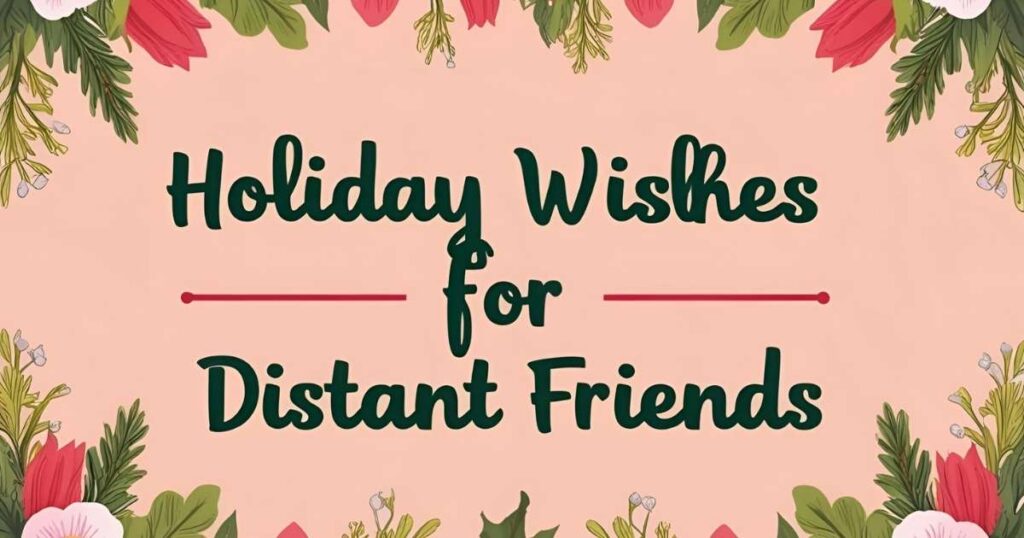 Holiday Wishes for Distant Friends