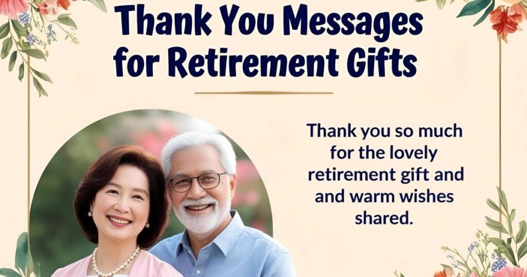 Thank You Messages for Retirement Gifts