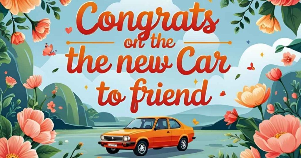 Congrats On The New Car To Friend