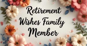 Retirement Wishes for Family Member
