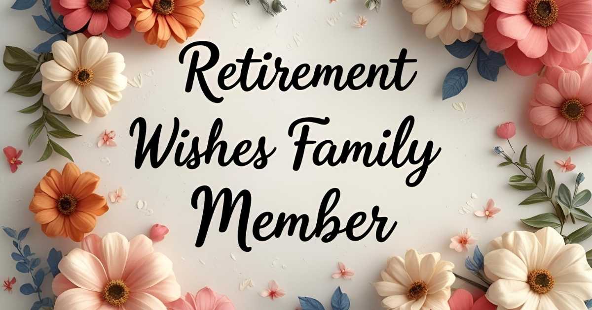 Retirement Wishes for Family Member