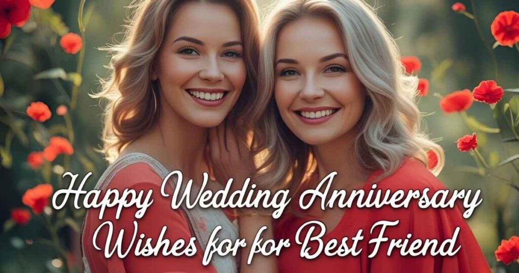 Happy wedding anniversary wishes for best friend