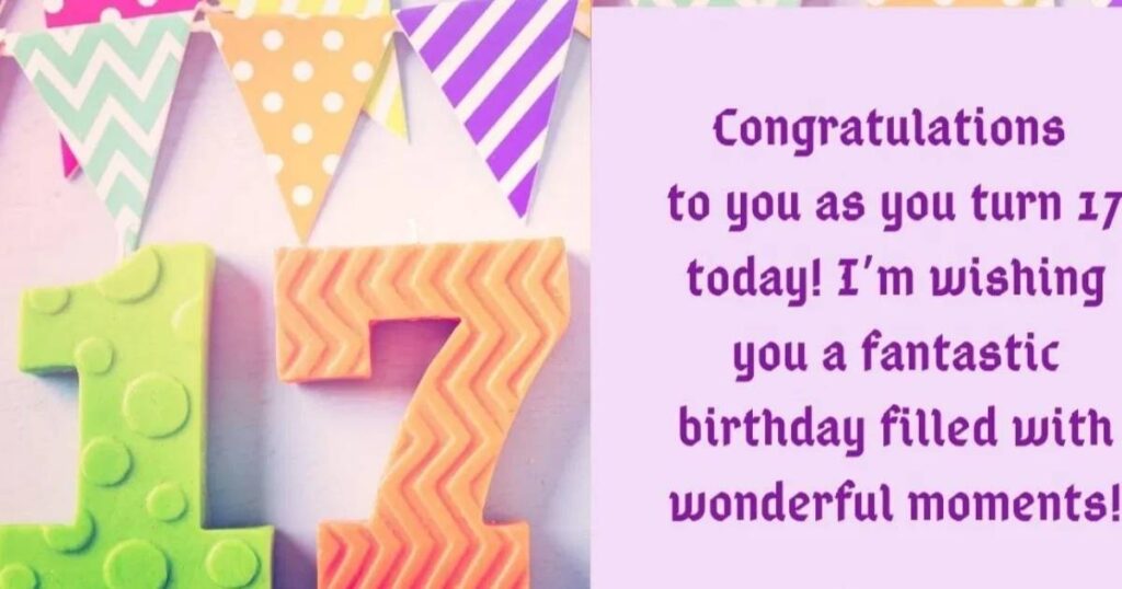 17th Birthday Wishes For Girls