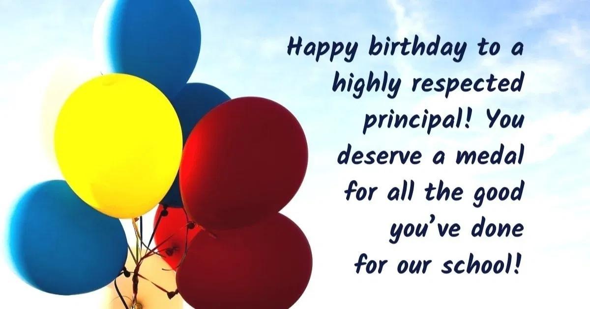 Best Wishes For Principal