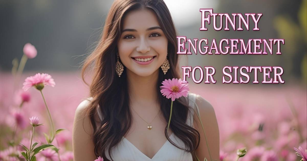Funny Engagement Wishes for sister