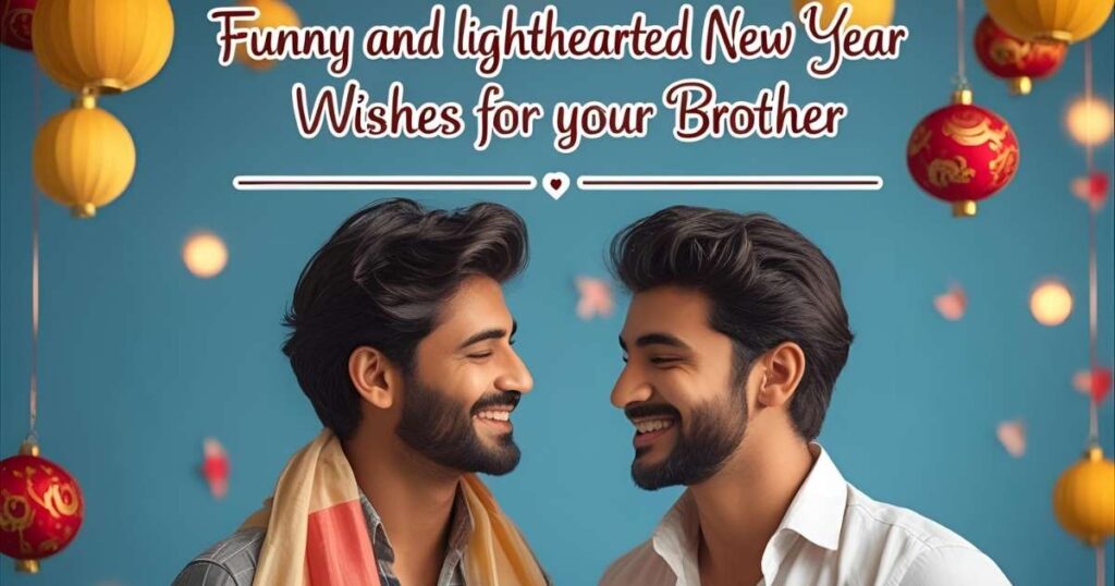 Funny and Lighthearted New Year Wishes for Your Brother
