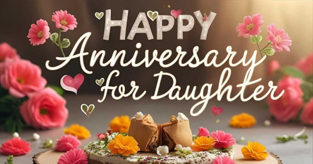 Happy Anniversary wishes for daughter