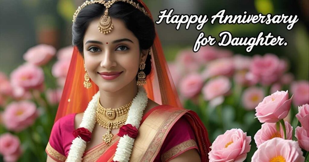 Happy Anniversary wishes for daughter