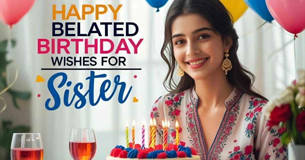 Happy Belated Birthday Wishes for Sister