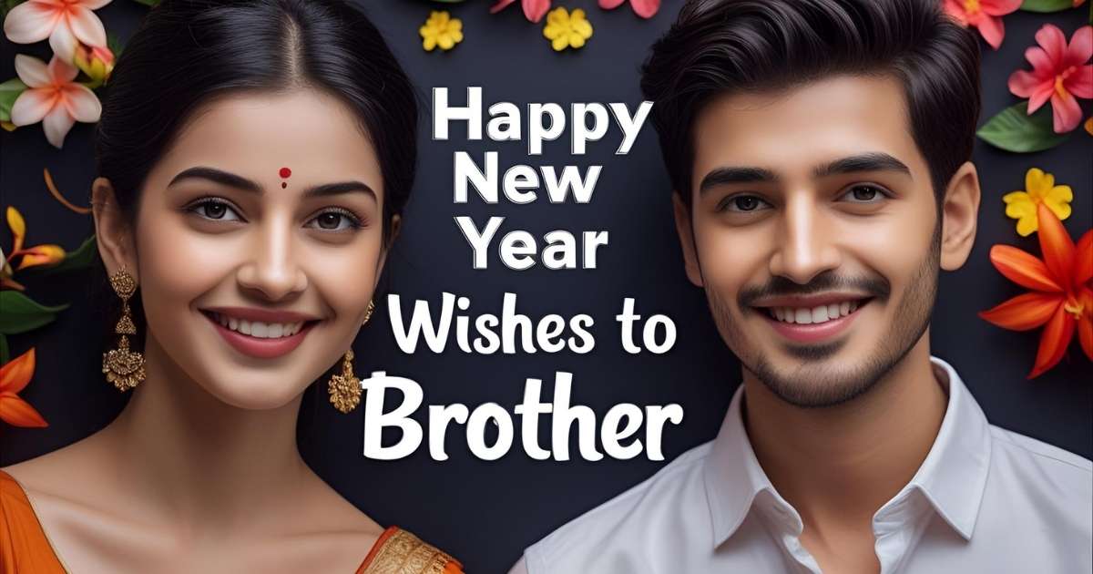 Happy New Year Wishes to Brother