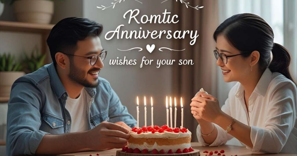 Romantic Anniversary wishes for your Son