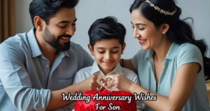 wedding anniversary wishes for son