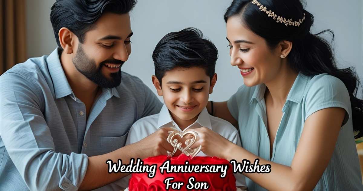 wedding anniversary wishes for son